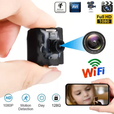 4K HD 1080P DIY Portable WiFi IP Mini Camera P2P Wireless Micro Webcam Camcorder • £5.79