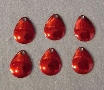 Lot Of 6 Worth Mfg No. 3 Texas Red Colorado Spinnerbait Blades T-Red #3 • $8.99