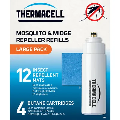 £12.99 • Buy Thermacell Mosquito Repellent Refills For Halo, Patio Shield, Portable & Lantern