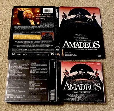 Lot Of 2 AMADEUS DVD CD Soundtrack Movie • $8.50