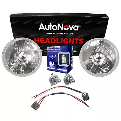 Headlight Upgrade Kit 7  Round Lamp Halogen H4 Conversion For Patrol MQ GQ Y60 • $58.95