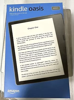 Amazon Kindle Oasis E-book Reader With Adjustable Color Wifi 8GB Ads • $462.70