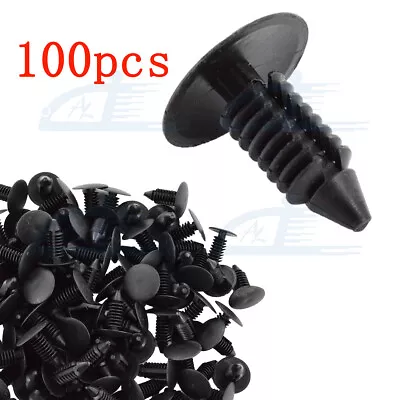 100pcs 8mm Bumper Clips Auto Car Hole Plastic Rivets Fastener Fender Push Pin • $4.99