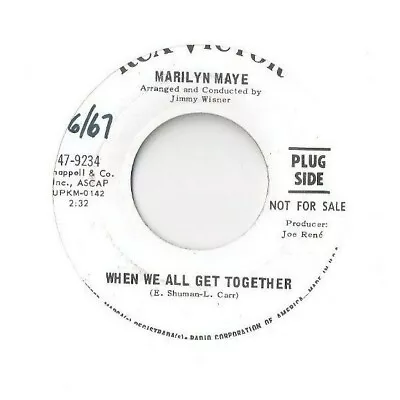 MARILYN MAYE You've Got To Be There 45 RECORD DJ PROMO WLP RCA #9234 • $19.95