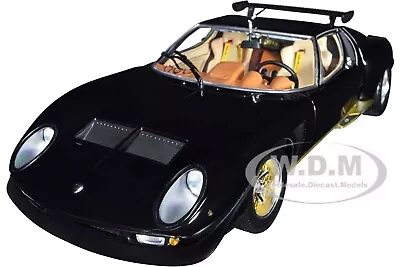 Lamborghini Miura Svr Black & Gold 1/18 Diecast Model Car By Kyosho 08319 Bkg • $199.99