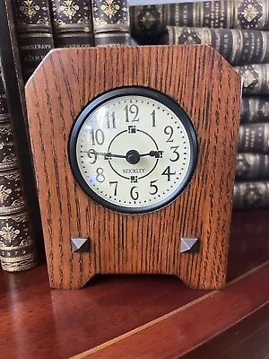 STICKLEY Mission Collection Solid Oak Bracket Clock • $225