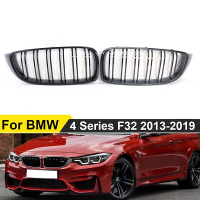 Front Kidney Grill For BMW M4 F32 F33 F36 F80 420i 428i 430i 435i Gloss Black • $26.98