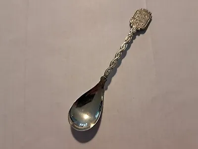 Vintage Alpacca Silver Plated Mustard Spoon From Hotel Drei Konige Luzern • £1.99