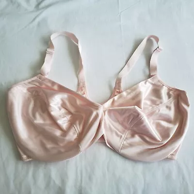 Victoria's Secret Second Skin Satin Full Coverage Racerback Bra 38DD Pink • $139.99