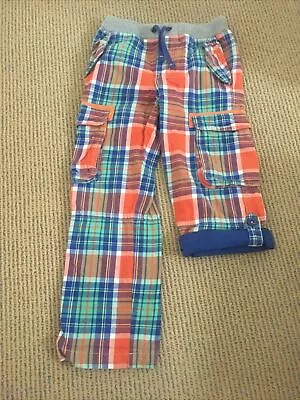 Mini Boden Boys Checked Trousers / Long Shorts Age 6 • £9.99