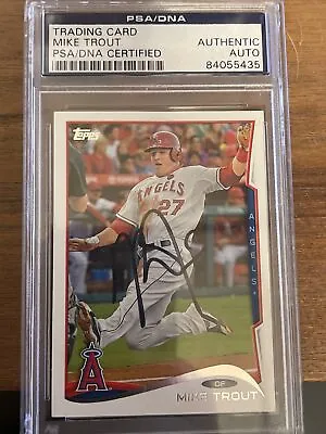 Mike Trout 2014 Topps On Card Autograph PSA Certified • $300