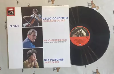 ASD 655 Elgar Cello Concerto Jacqueline Du Pre Barbirolli Vinyl NM  • £19.99