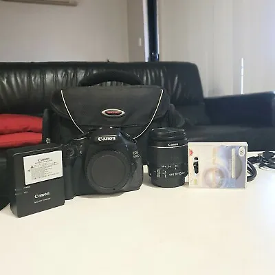 Canon EOS 600D 18.0 MP Digital SLR Camera - Black (Kit With EF-S 18-55mm IS... • $500