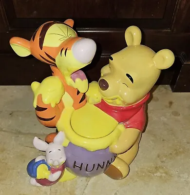 Vintage Disney Winnie The Pooh With Tigger And Piglet Cookie Jar • $125