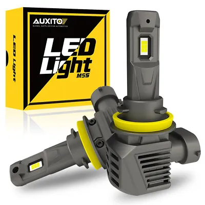 AUXITO H11 H8 LED Headlight Kit Low Beam Bulb HID White 6000K 40000LM EOh • $32.99