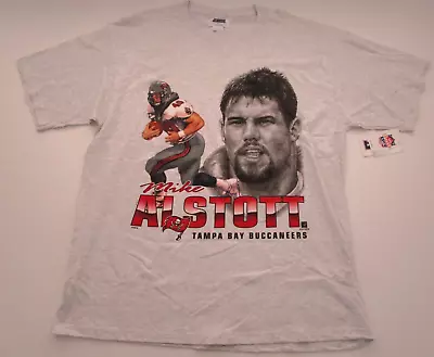 Mens XL Mike Alstott Tampa Bay Bucaneers CSA Gray T Shirt NWT Vintage • $50