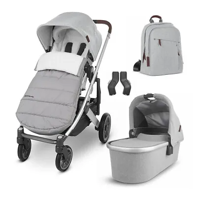 Uppababy VISTA V2 Pushchair & Pram Accessory Bundle Stella Grey - RRP. £1414.96 • £949