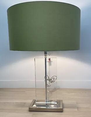 Stunning Mid Century Crystal Glass Table Lamp Modern Large • $175