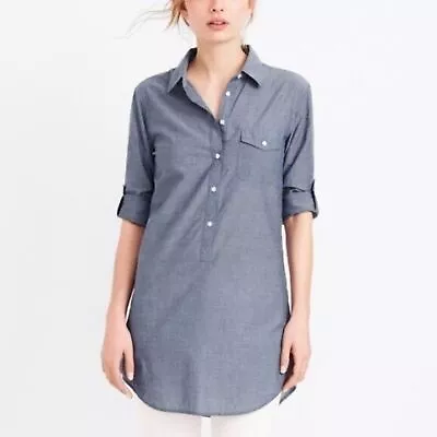 J. Crew Factory Chambray Popover Tunic Size XXS • $14.99