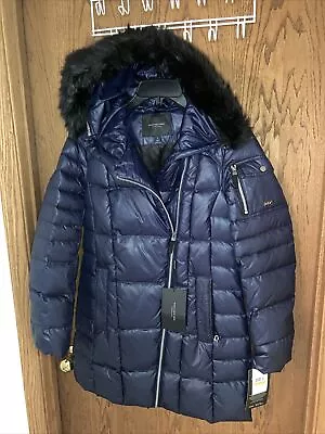 Marc New York Jilkian Extreme Cold -18/32 Degree Navy Blue Down Puffer Jacket S • $44.99