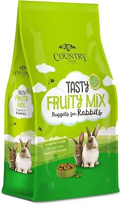 Country Value 10Kg Fruity Nuggets Food Pellet For Rabbits Small Animal Feed • £17.65