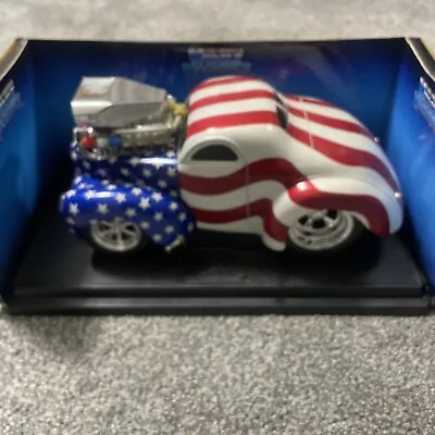 Muscle Machines American Flag 1941 Willys Coupe Car Auto 1:18 Scale Nib New • $39.99