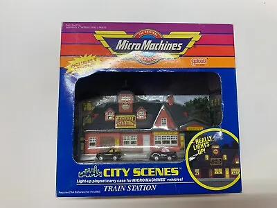 Vintage SEALED 1989 Galoob Micro Machines City Scenes Train Station NEW FREE Shi • $72.79