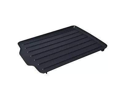 Dish Drying Rack Black Drainer Plates Plastic Drip Tray Kitchen Over Sink Caddy  • $31.97