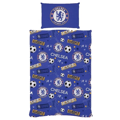 £15.99 • Buy Chelsea Single Duvet Set (Size Single) Fanatics Single Bed Duvet Set - New