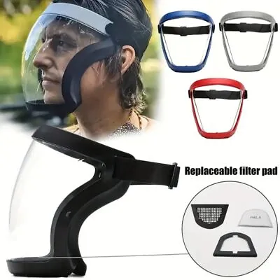 Head Cover Anti-fog Full Face Shield Super Protective Transparent Safety Mask AU • $13.79