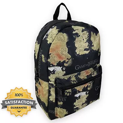 OFFICIAL Game Of Thrones Map Backpack Laptop Bag Adult 14+ Exclusive Print 16  • $19.99