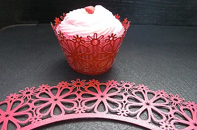 £2.50 • Buy Leaf Flowers Christmas Wedding Birthday Cupcake Cases Wrappers Decoration