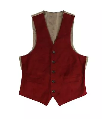 Ralph Lauren Mens Velvet Five Button Blazer Jacket Red Small (Regular) • $9.50