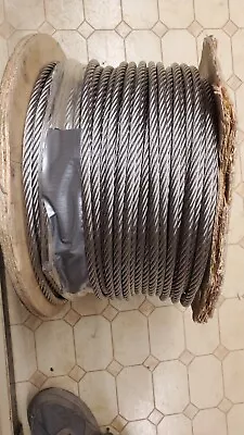 3/8  Bright Wire Rope Steel Cable (50 Feet) • $35