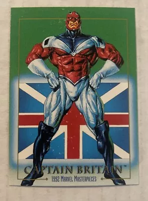 1992 MARVEL MASTERPIECES # 15 Captain Britain ( Damaged ) • $0.99