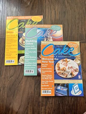 Cake Craft & Decoration Magazines 3 Issues - 2006 • £3