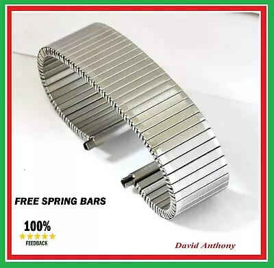 BEST-ADJUSTABLE 22mm-24mm STAINLESS STEEL EXPANDINGEXPANDER WATCH BRACELET BAND • £11.95