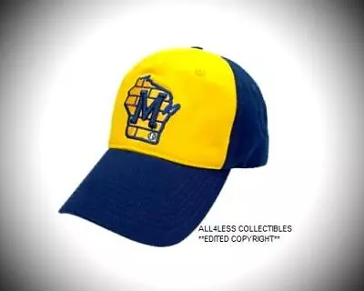 2022 Milwaukee Brewers  M On Wi Logo  Hat Sga Cap Strapback ~ New • $14.99