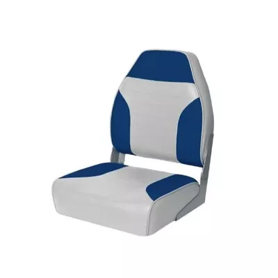 £58.99 • Buy MARINE HIGH BACK BOAT SEAT - BLUE/GREY (75153BG) Yacht Fishing Speedboat Rib