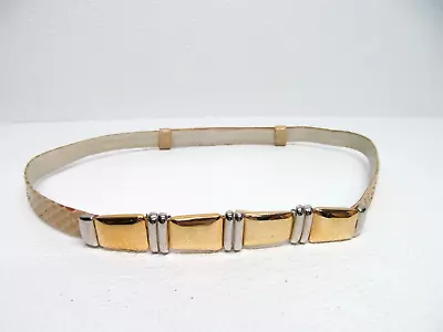 Judith Leiber Women's Belt Snakeskin Gold Silver Jeweled Size 31 In Vintage • $79