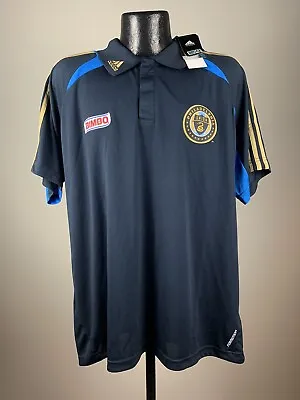 Men's Adidas MLS Philadelphia Union Climalite Performance Sideline Polo NWT L • $30