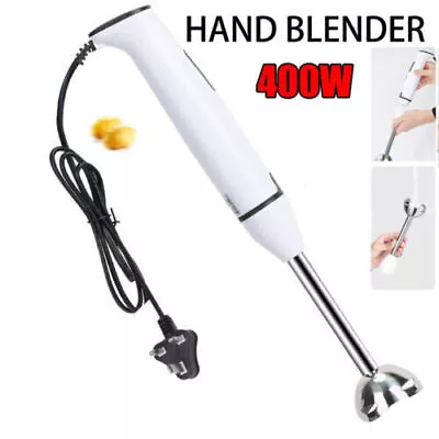 400W Immersion Hand Blender Electric Stick Blender For Making Baby Food Juice • £7.99