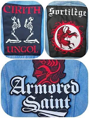 Sortilege Cirith Ungol Armored Saint Embroidered Back Patch Heavy Metal Manowar • $15