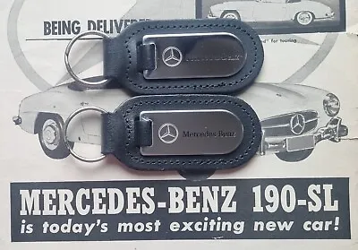 Two Genuine Mercedes-benz Keyring Keychain Keyfob E230 190E E350 S350 Mercedes  • $10.57