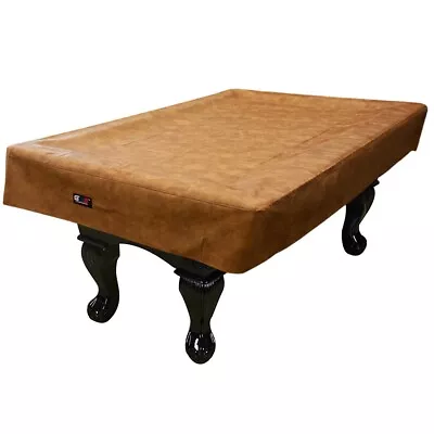 Used. Heavy Duty Leatherette Pool Table Cover - Russet - 8ft (STAINED) • $27.59