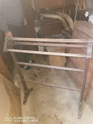 £10 • Buy  Vintage Style Mahogany Free Standing Wooden Towel Rail/Drying Rack