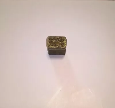 Vintage Rare Silver Nugget Casino Hot Foil Brass Dice Die • $35