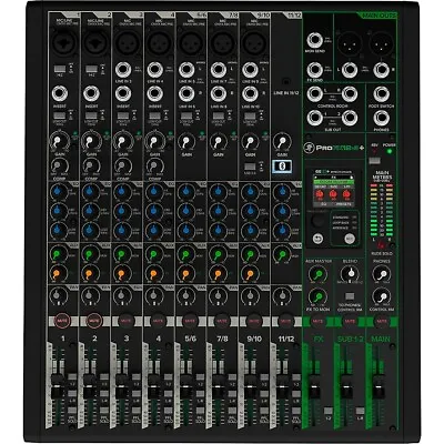 Mackie ProFX12v3+ 12-Channel Analog Mixer W/FX/USB Recording/Bluetooth • $419.99