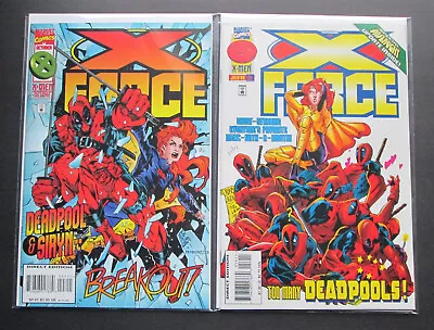 X-Force #47 & X-Force #56 (1991 Series) [2 Comic Set Featuring Deadpool & Siryn] • $7.95