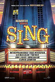 Sing DVD (2017) Garth Jennings Cert U Highly Rated EBay Seller Great Prices • £2.09